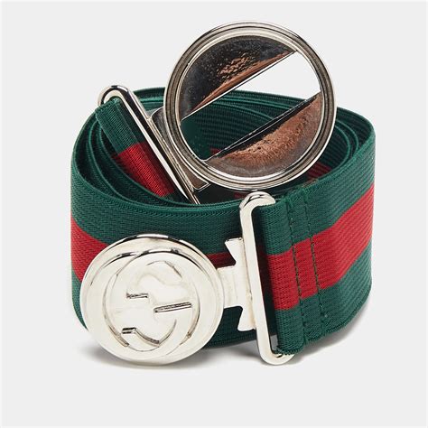 elastic web belt gucci|extra wide gucci belt.